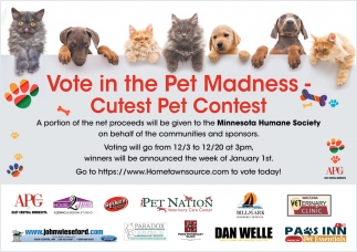 Vote In The Pet Madness Cutest Pet Contest