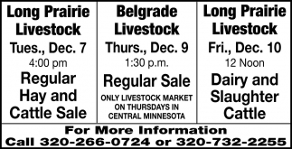 Regular Hay and Cattle Sale