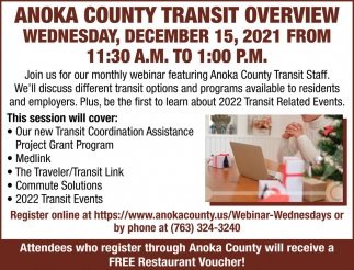 Anoka County Transit Overview