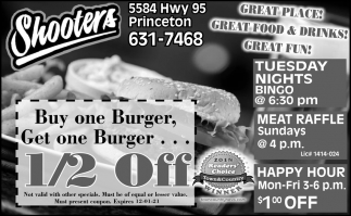 Buy One Burger, Get One Burger... 1/2 Off