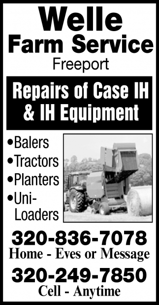Repairs Of Case IH & IH Equipment