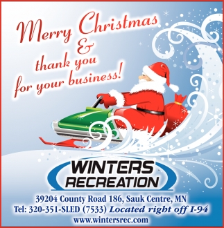Merry Christmas & Thank You For Your Business!