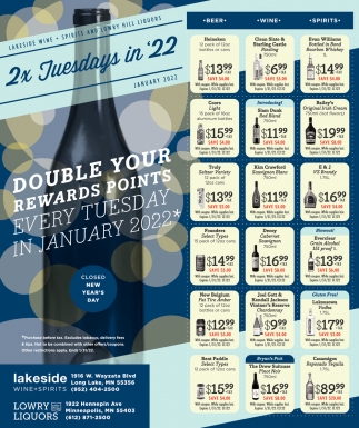 Double Your Rewards Points Every Tuesday In January 2022