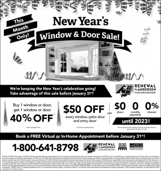 New Year's Window & Door Sale