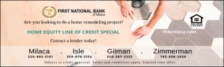 Home Equity Line Of Credit Special