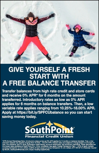 Give Yourself a Fresh Start With a Free Balance Transfer