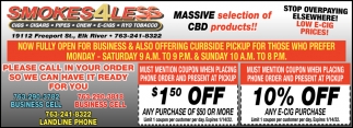 Massive Selection Of CBD Products!!
