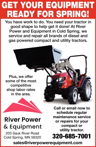 Get your Equipment Ready For Spring!