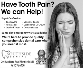 Have Tooth Pain?