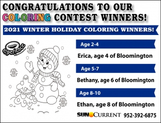 Coloring Contest Winners!