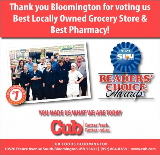 Thank You For Voting Us Best Locally Owned Grocery Store
