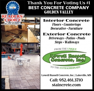 Interior Concrete & Exterior Concrete