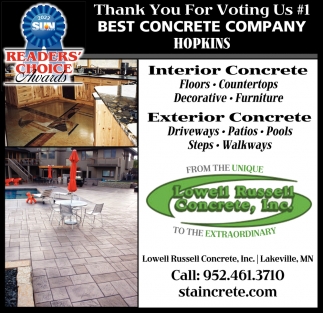 Interior Concrete & Exterior Concrete