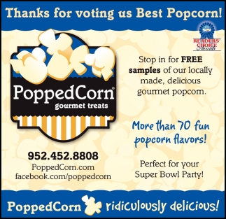 Thanks for Voting Us Best Popcorn!