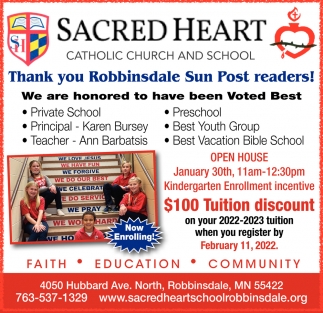 Thank You Robbinsdale and Crystal Sun Post Readers!