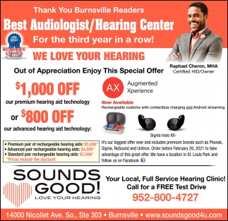 Your Local, Full Service Hearing Clinic