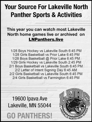 Your source For Lakeville North Panther Sports & Activities