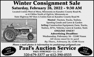 Winter Consignment Sale