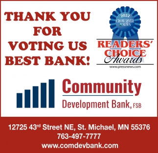 Thank You For Voting Us Best Bank!