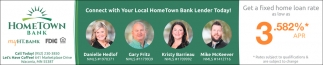 Connect With Your Local HomeTown Bank Lender Today!