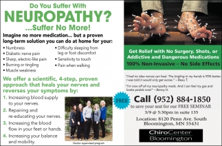 Do You Suffer With Neuropathy? Suffer No More!