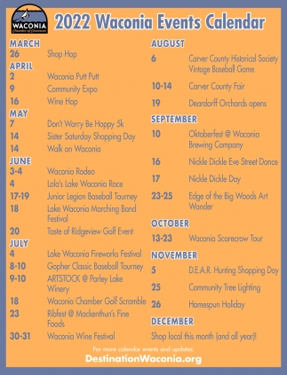 Waconia Events Calendar