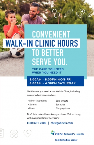 Convenient Walk-In Clinic Hours