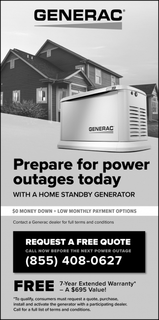 Prepare for Power Outages with a Generac Home Standby Generator