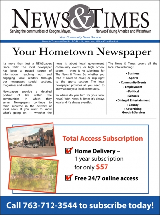 Your Hometown Newspaper