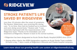 Stroke Patient's Life Saved By Ridgeview