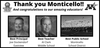 Thank You Monticello!!