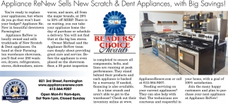 Appliance ReNew Sells New Scratch & Dent Appliance