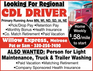 Regional CDL Driver