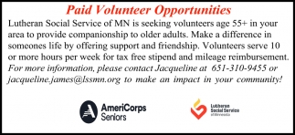 Paid Volunteer Opportunities