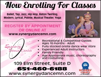 Now Enrolling For Classes