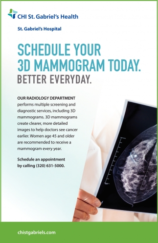 Schedule Your 3D Mammogram Today
