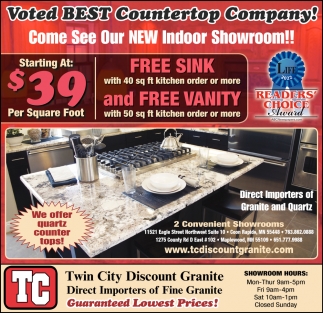 Voted BEST Countertop Company!