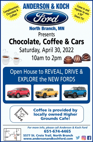 Chocolate, Coffee & Cars