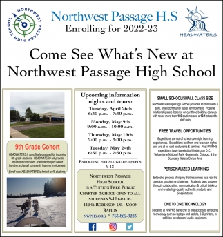Come See What's New At Northwest Passage High School