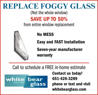 Replace Foggy Glass