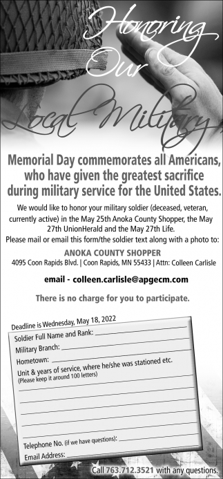 Honoring Our Local Military