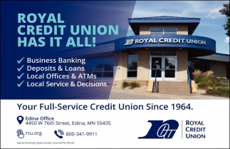 Rotal Credit Union Has It All!