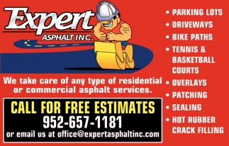 We Take Care Of Any Type Of Residential Or Commercial Asphalt Services