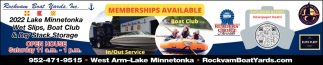 2022 Lake Minnetonka Wet Slips, Boat Club & Dry Stack Storage