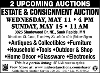 Estate & Consgnment Auction