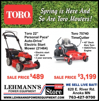 Spring Is Here And So Are Toro Mowers