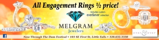 All Engagement Rings 1/2 Price!