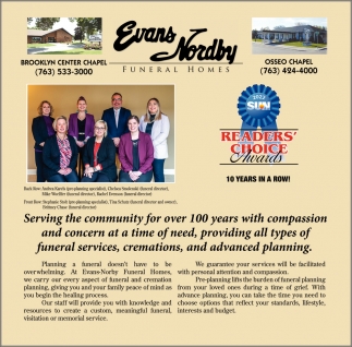 Serving The Community for Over 100 Years