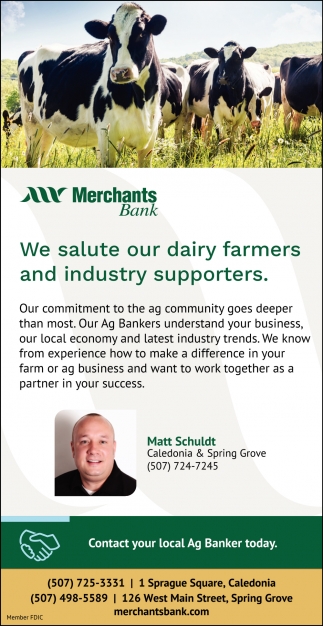 We Salute Our Dairy Farmers and Industry Supporters