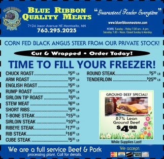 Time To Fill Your Freezer!